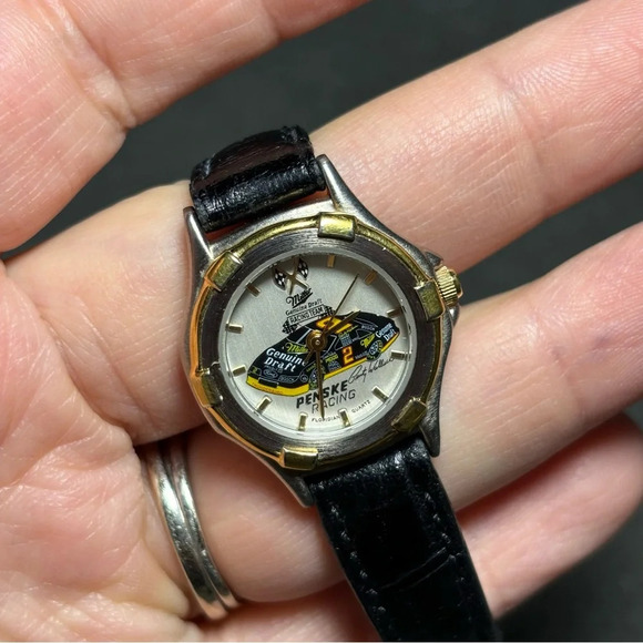 Nascar Ladies Watch #2 Rusty Wallace Racing Team Quartz Watch Working Rare - Picture 3 of 7